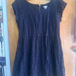 Xhilaration Black Ruffled Mini Dress